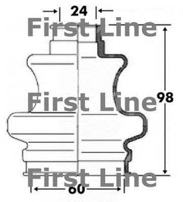 FIRST LINE fcb6094 -  Пыльник, приводной вал